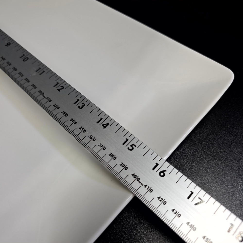 Roscher Serving Platter 17.5in White Porcelain Rectangular Tray Dishware - Picture 4 of 6